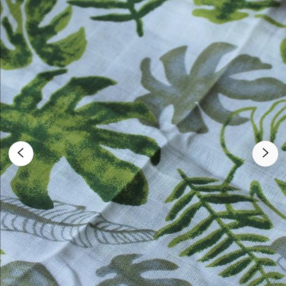 New Monstera Plant Swaddle Muslin Baby Blanket - Picture 2 of 6